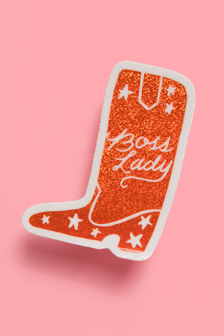 Boss Lady Boot Sticker