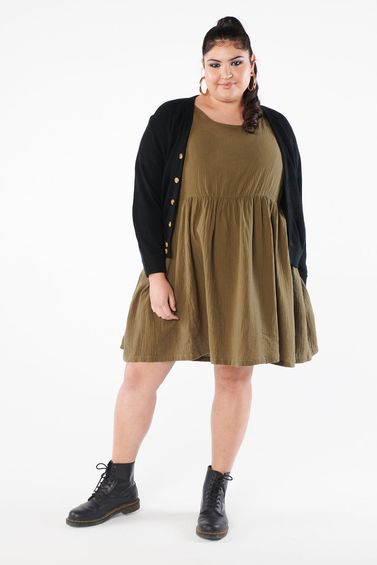 Muffy Dress in Dried Oregano